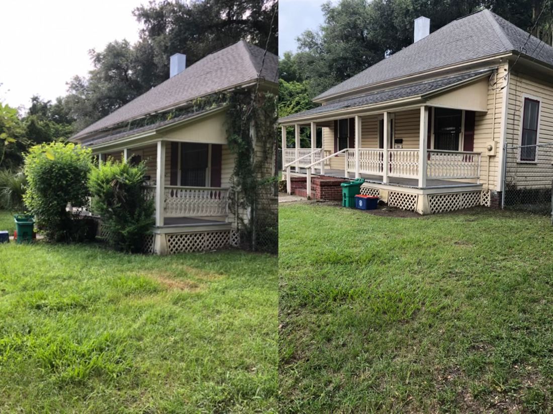 Striped mow — Gainesville front yard